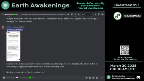 Earth Awakenings - Livestream 1 - #3052 - Live on Rumble/Youtube/X-Twitter/Twitch