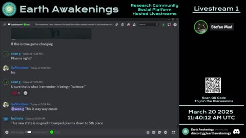 Earth Awakenings - Livestream 1 - #3052 - Live on Rumble/Youtube/X-Twitter/Twitch