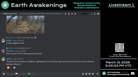 Earth Awakenings - Livestream 1 - #3055 - Live on Rumble/Youtube/X-Twitter/Twitch