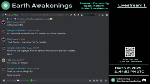 Earth Awakenings - Livestream 1 - #3055 - Live on Rumble/Youtube/X-Twitter/Twitch