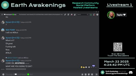 Earth Awakenings - Livestream 1 - #3055 - Live on Rumble/Youtube/X-Twitter/Twitch