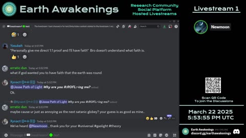 Earth Awakenings - Livestream 1 - #3055 - Live on Rumble/Youtube/X-Twitter/Twitch