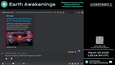 Earth Awakenings - Livestream 1 - #3055 - Live on Rumble/Youtube/X-Twitter/Twitch