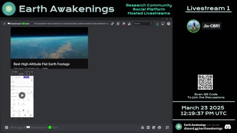 Earth Awakenings - Livestream 1 - #3058 - Live on Rumble/Youtube/X-Twitter/Twitch