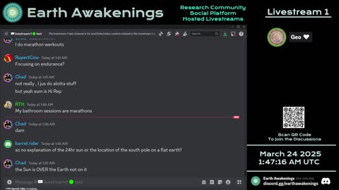 Earth Awakenings - Livestream 1 - #3058 - Live on Rumble/Youtube/X-Twitter/Twitch