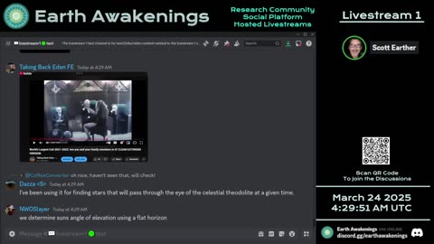 Earth Awakenings - Livestream 1 - #3058 - Live on Rumble/Youtube/X-Twitter/Twitch