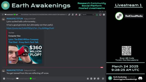 Earth Awakenings - Livestream 1 - #3060 - Live on Rumble/Youtube/X-Twitter/Twitch