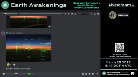 Earth Awakenings - Livestream 1 - #3062 - Live on Rumble/Youtube/X-Twitter/Twitch