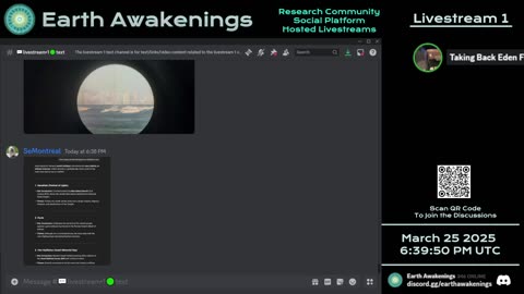 Earth Awakenings - Livestream 1 - #3062 - Live on Rumble/Youtube/X-Twitter/Twitch