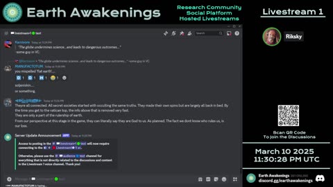 Earth Awakenings - Livestream 1 - #3030 - Live on Rumble/Youtube/X-Twitter/Twitch