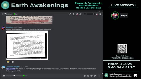 Earth Awakenings - Livestream 1 - #3030 - Live on Rumble/Youtube/X-Twitter/Twitch