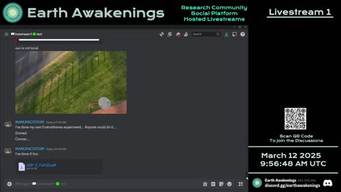 Earth Awakenings - Livestream 1 - #3033 - Live on Rumble/Youtube/X-Twitter/Twitch