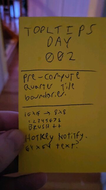 TODO TODAY : Tooltips and Hotkey notifications