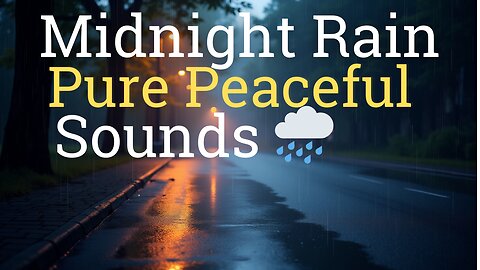 Midnight Rain Sounds for Deep Sleep & Stress Relief – No Thunder