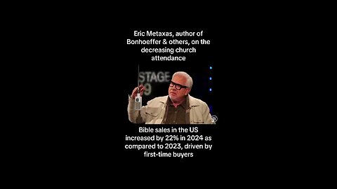 More Bible Sales / Less Church Attendance