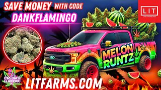 Tasting Melon Runtz Essential from Lit Farms! Mrs Dank Flamingo Review!!