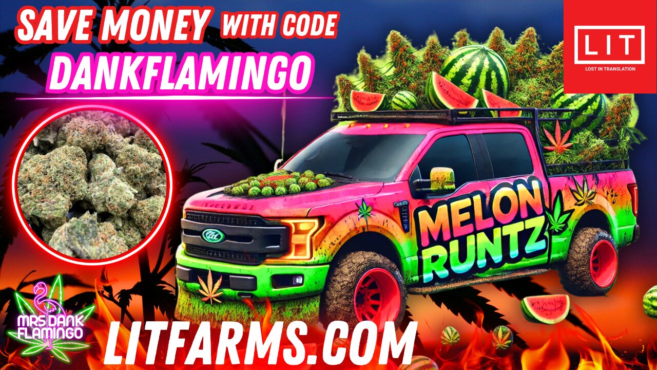 Tasting Melon Runtz Essential from Lit Farms! Mrs Dank Flamingo Review!!