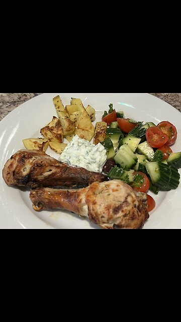 Air fryer Greek Chicken Bowl