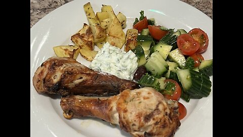 Air fryer Greek Chicken Bowl