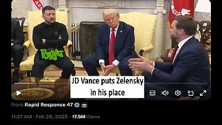 JD Vance puts Zelensky in his place