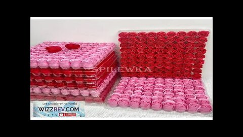 27/81pcs 3.5x4cm Soap Artificial Flower No Flower Base 3 Layr Roses Heads Review