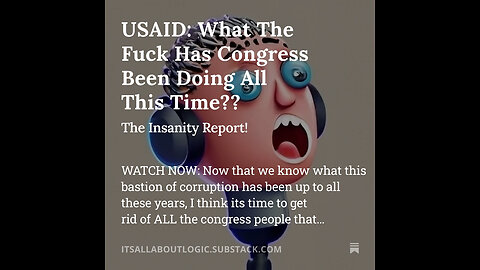 USAID: What The Fuck Has Congress Been Doing All This Time??🤬