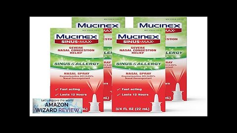 Mucinex Sinus-Max Nasal Spray for Sinus & Allergy Fast-Acting & Fragrance Free Review