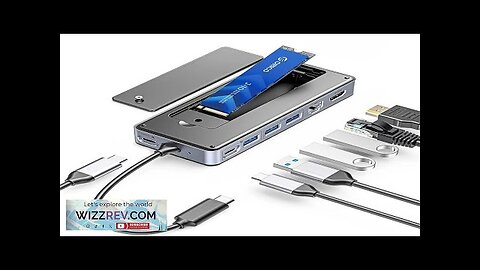 ORICO 8-in-1 USB-C Hub with M.2 NVMe SATA SSD Enclosure Laptop Docking Review