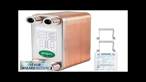 VEVOR Heat Exchanger 3"x7.5" 40 Plates Brazed Plate Heat Exchanger 316L 3/4" Review