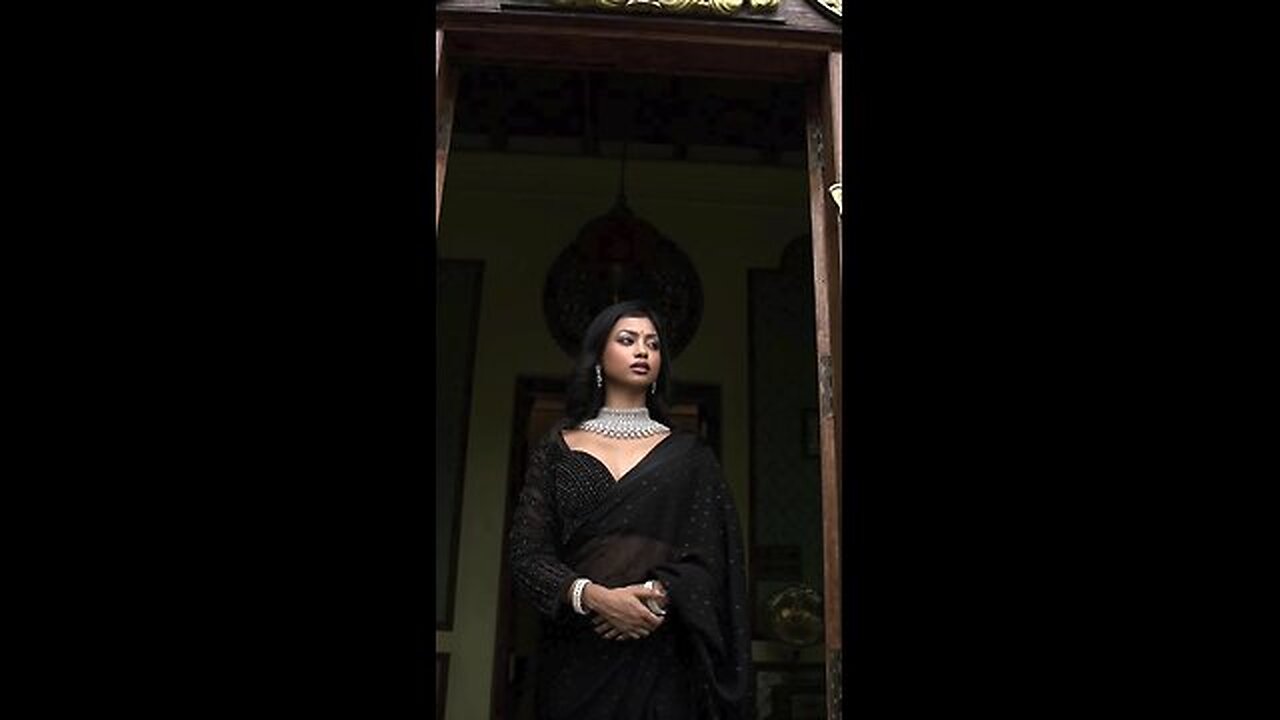 ✨ Shaun Romy Stuns in a Black Saree 🖤 _ Latest Photoshoot 🔥