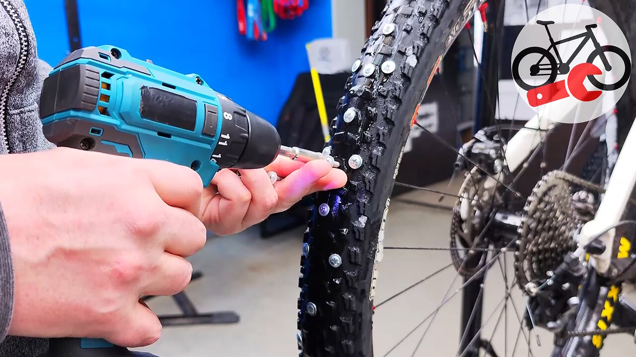 DIY bicycle tires for snow and ice. Testing homemade studded bike tires. Part 1