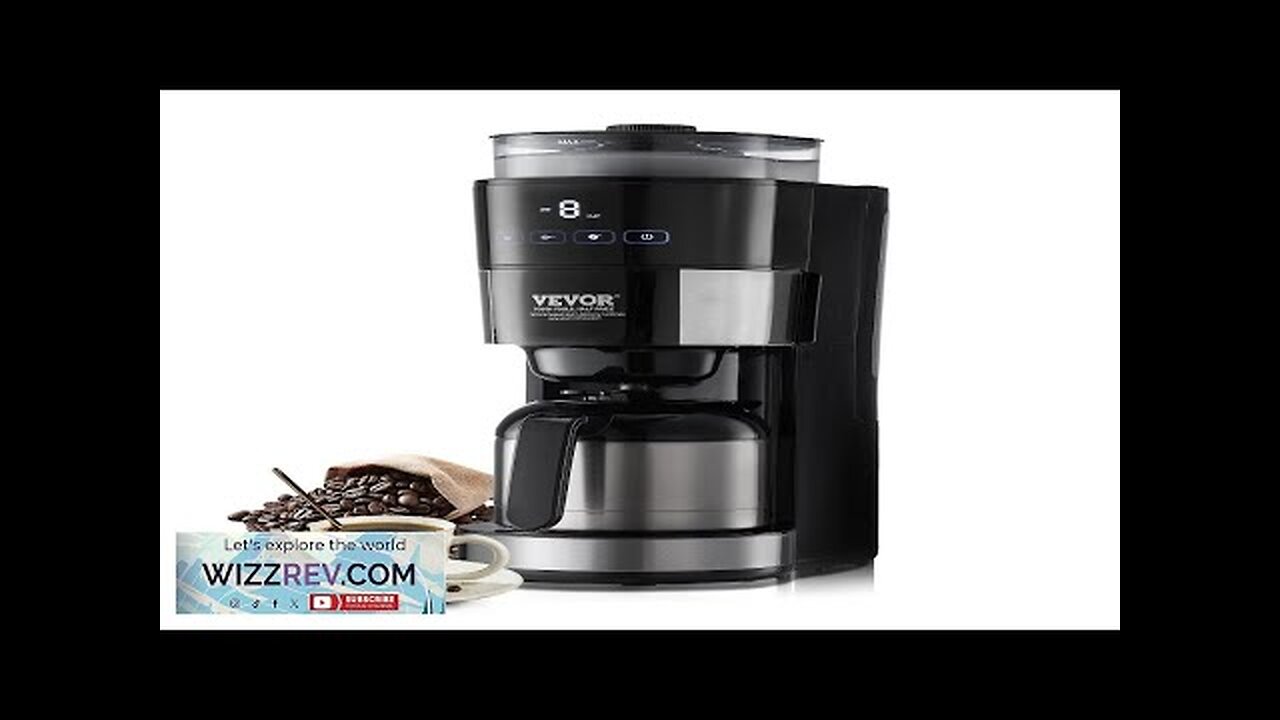 VEVOR 8-Cup Coffee Maker Drip Coffee Machine with 3 Brew Strength Control Review