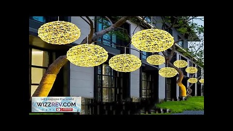 5 Pack Solar Globe String Light Outdoor Dia20/30CM Rattan Ball Tree Hanging Review