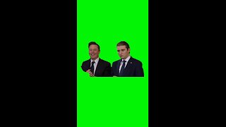 Elon Clapping While Barron Trump Stares | Green Screen