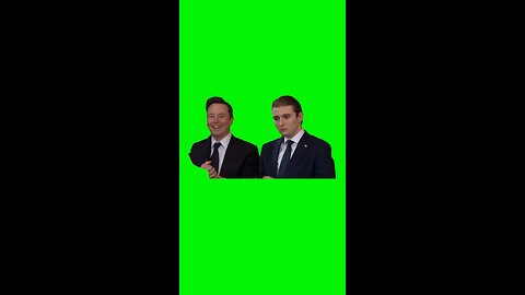 Elon Clapping While Barron Trump Stares | Green Screen