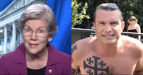 Warren Goes Nuclear on ‘Potential Insider Threat’ Pete Hegseth, Specifically His Christian Tattoo