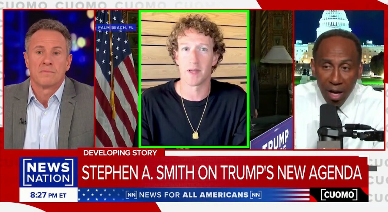 Stephen A Smith calls out Mark Zuckerberg as a free speech PHONY.