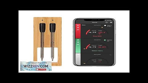 BBQ Probe Wireless Bluetooth BBQ Thermometer Kitchen Food Barbecue Thermometer Smart Cooking Review