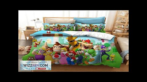 Super Mario All Main Characters Nature Green Bedding Set Review