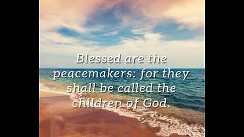 Sunday Talk with Jamal: Matthew 5:9 Blessed are the peacemakers