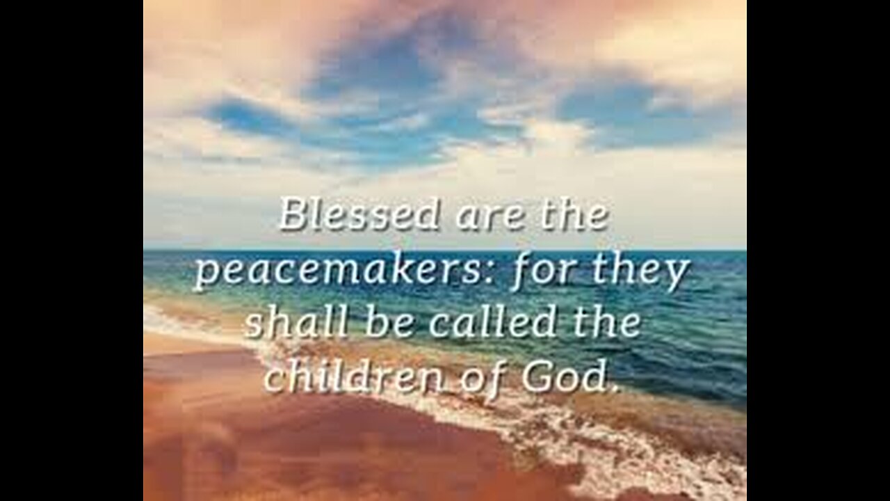 Sunday Talk with Jamal: Matthew 5:9 Blessed are the peacemakers