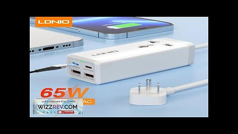 LDNIO 65W USB C Charger 4 Ports USB Output Desktop Power Strip Review