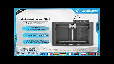 Flashforge Adventurer 5M 3d Printer High Speed Full-auto Leveling Direct Extruder Flexible Review