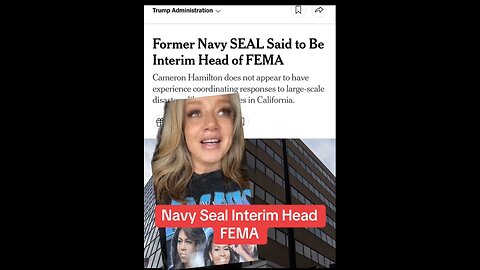 Trump Taps Former Navy SEAL Hamilton as Interim FEMA Director