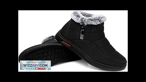 TEMOFON Womens Snow Boots Winter Warm Ankle Boots Waterproof Outdoor Fur Lined Review