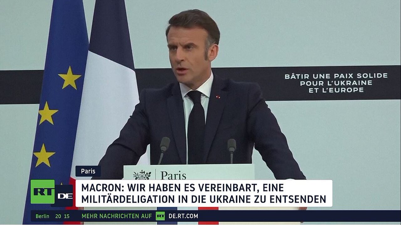 Zur Unterstützung der ukrainischen Armee: Macron kündigt eine französisch-britische Mission an