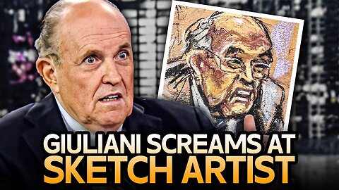 Rudy Giuliani Screams At Courtroom Sketch Artist For Making Him 'Look Like A Dog