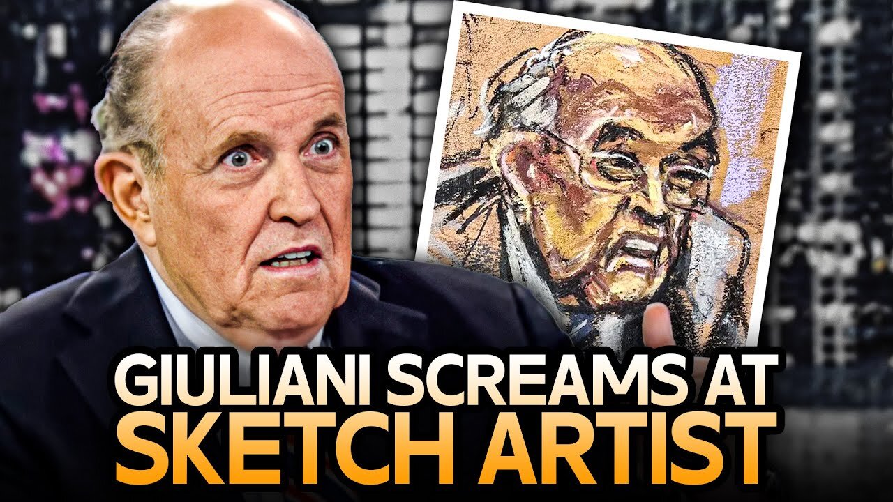 Rudy Giuliani Screams At Courtroom Sketch Artist For Making Him 'Look Like A Dog