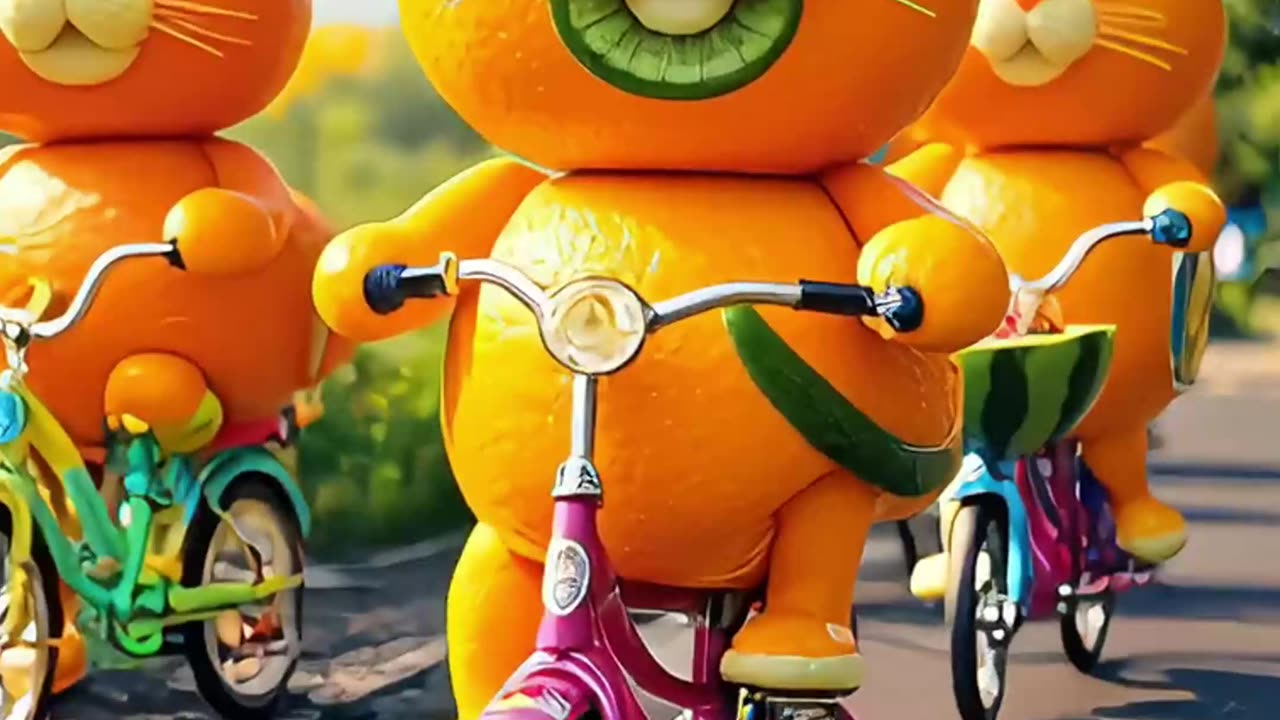 Vegetables, fruits, creative animals, weekend trips, bicycle trips
