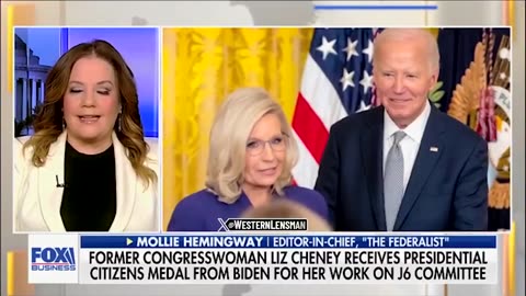 Mollie Hemingway Annihilates Liz Cheney After She Was Given Award by Traitor Joe